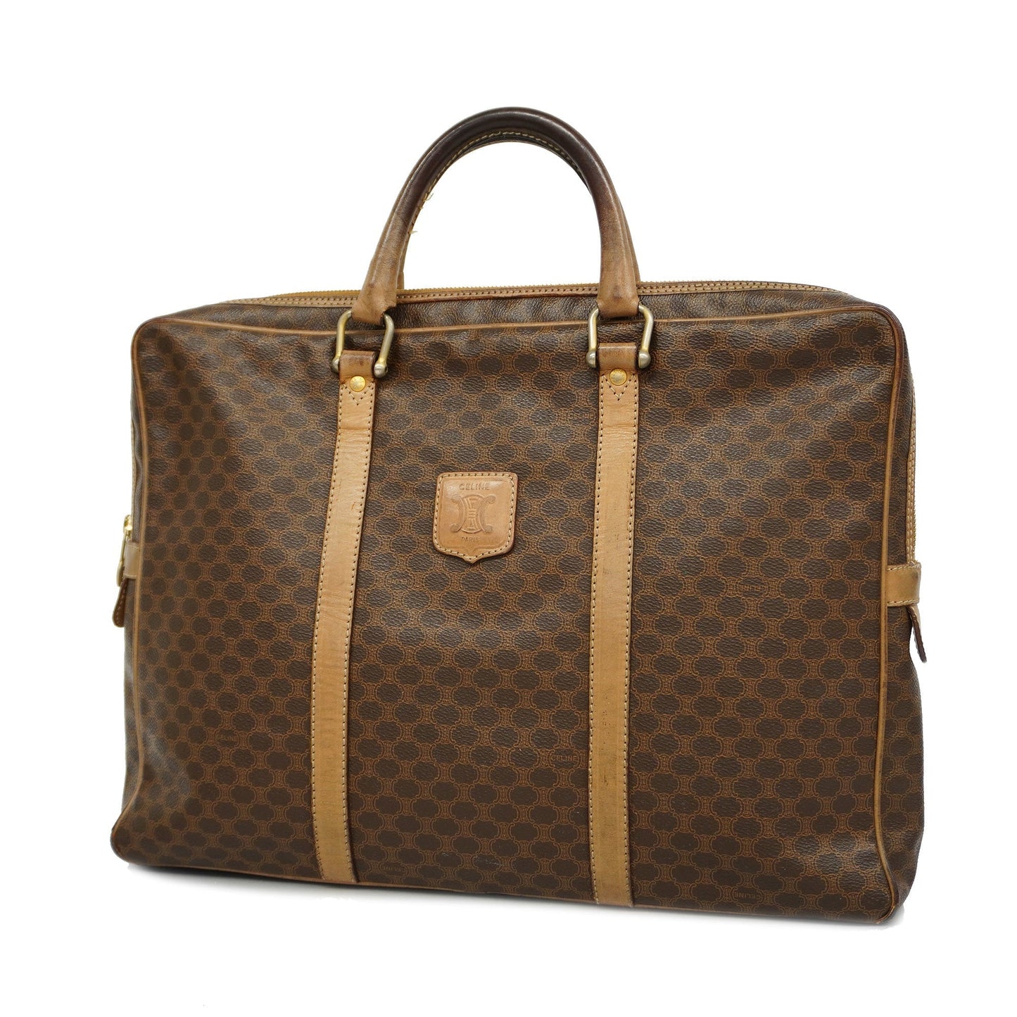 Celine  Macadam Women's PVC,Leather Briefcase Brown