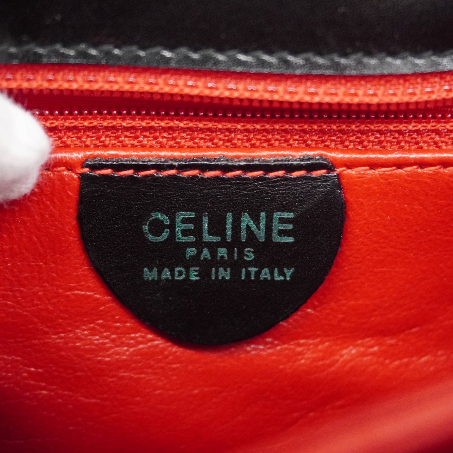 Celine  Carriage Metal Fittings Women's Leather Shoulder Bag Black