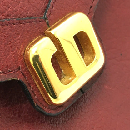 Christian Dior Red Leather Shoulder Bag ()