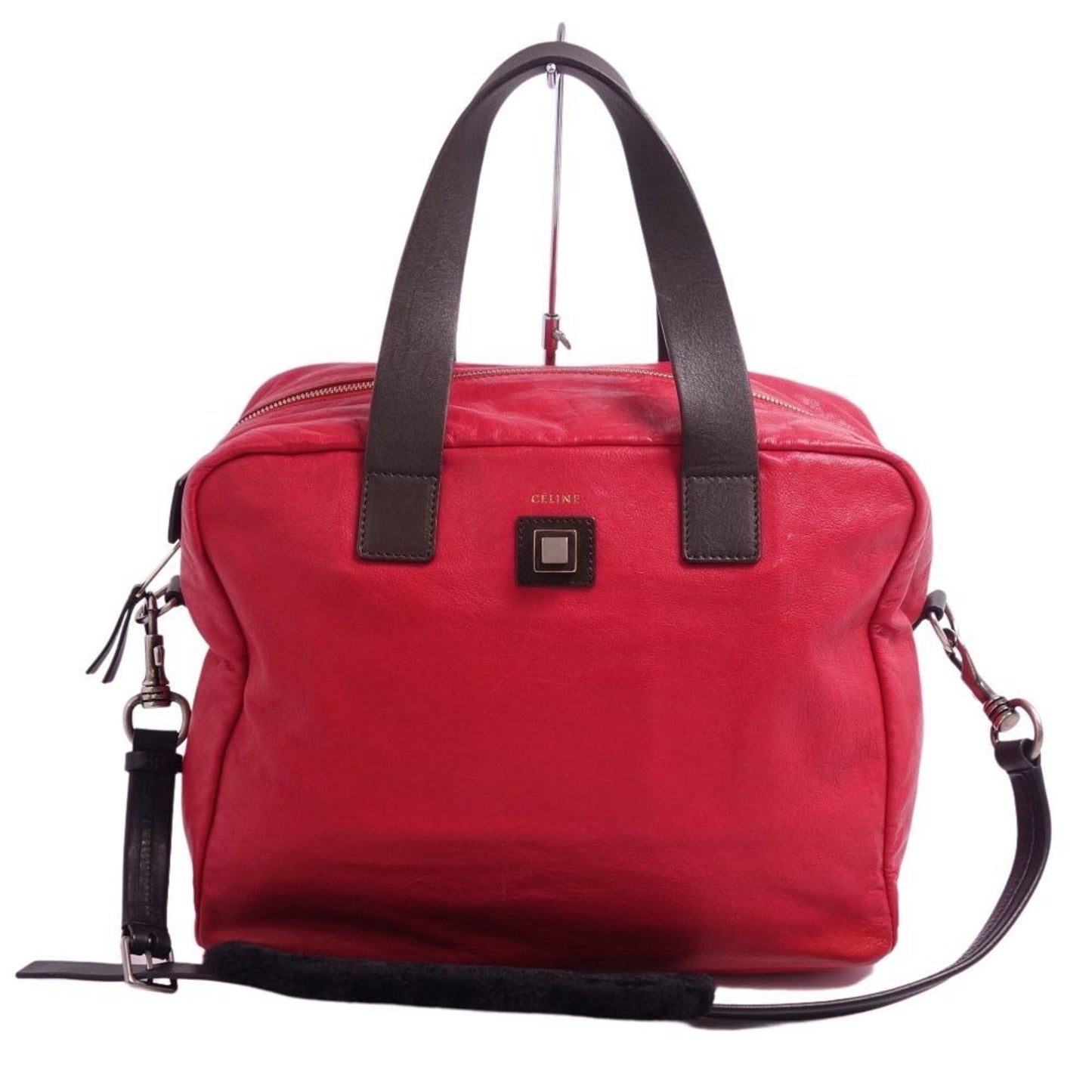 Celine bag Phoebe period 2way handbag shoulder ladies red