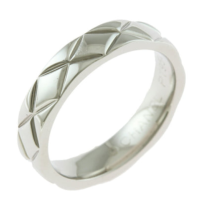 Chanel Matelasse Ring No. 4 Pt950 Platinum Women's