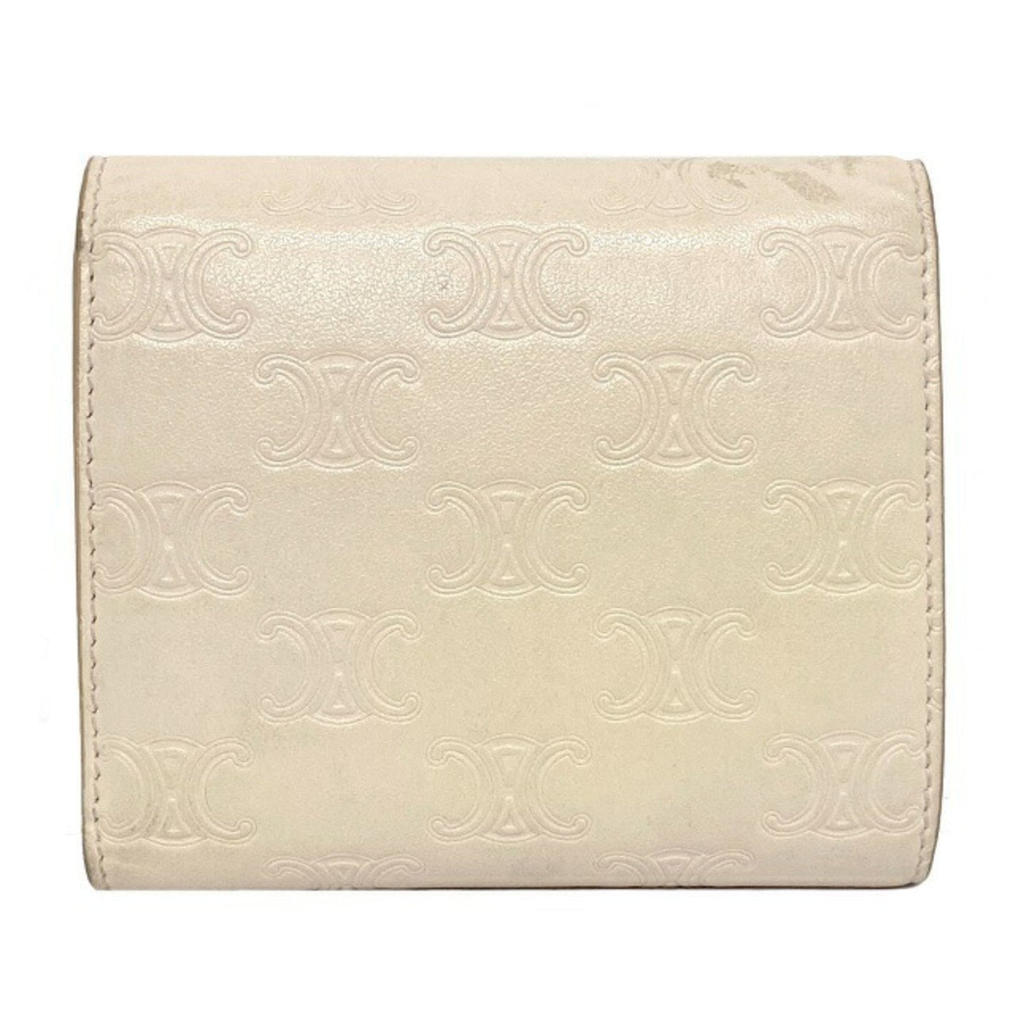 Celine Pink Triomphe 10B57 3BFU Leather Celine Ladies Tri-Fold Wallet Embossed