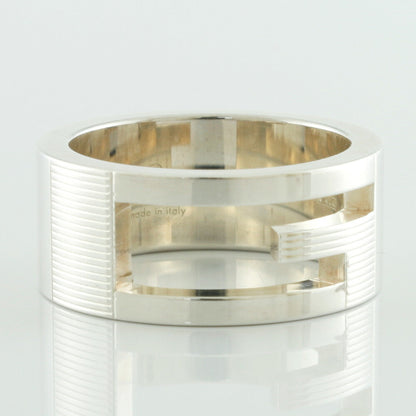 Gucci SV925 Ring G Mark 7.5 # 8 Silver Ladies 925