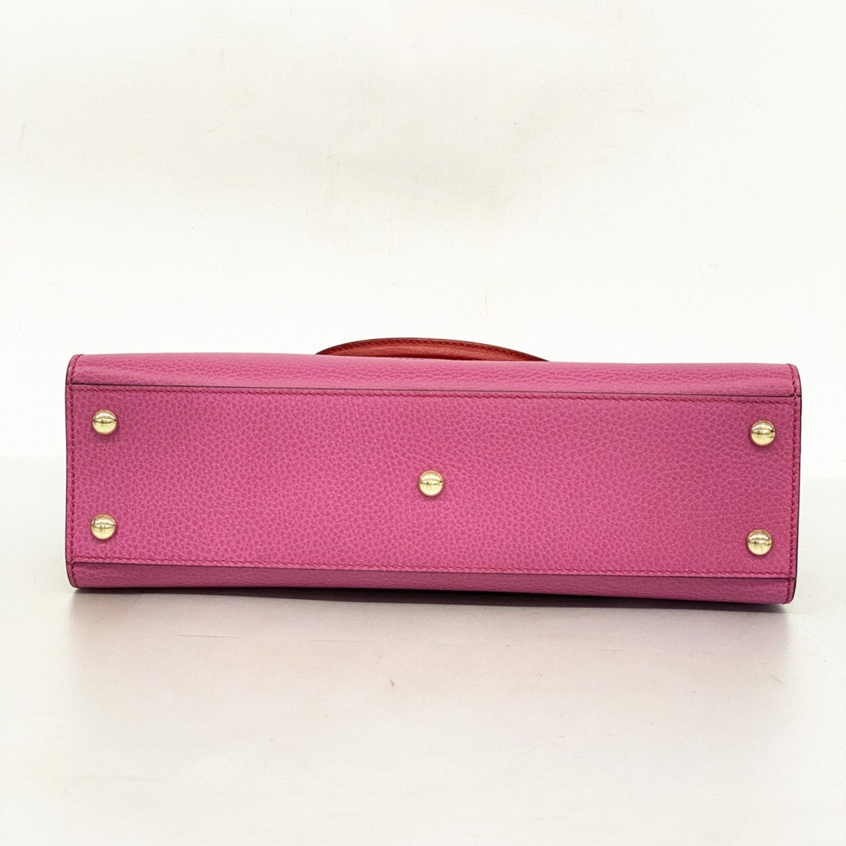 Gucci Pink Red Color Leather Handbag