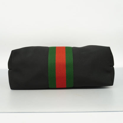 GUCCI  Sherry Line Women's Canvas Tote Bag Black