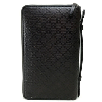 Gucci Dark Brown Leather Long Wallet (Bi-Fold)
