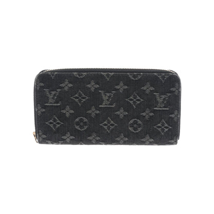 LOUIS VUITTON Monogram Zippy Black M95614 Unisex Long Wallet