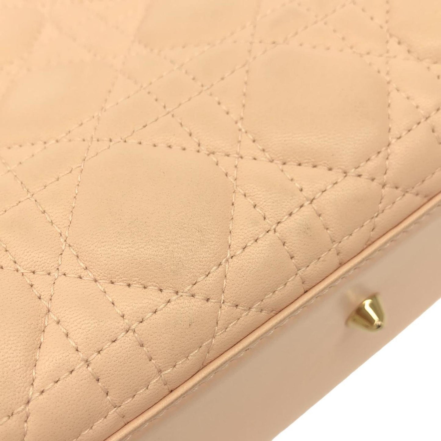 Christian Dior Light Pink Leather Handbag ()