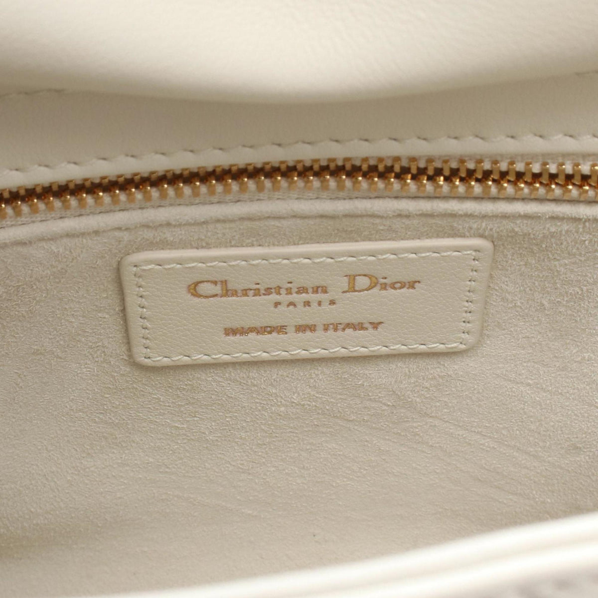 Christian Dior White Leather Handbag ()