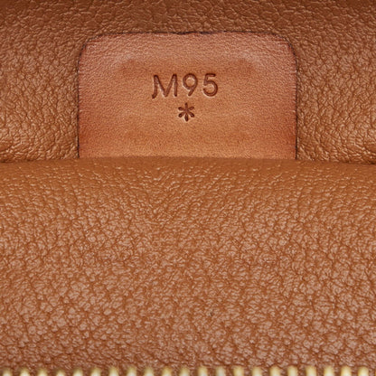 Celine Macadam Handbag Vanity Bag M95 Brown PVC Leather Ladies