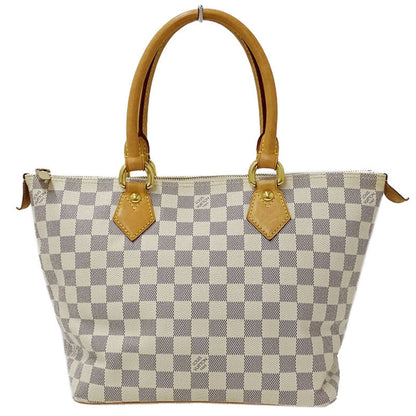 Louis Vuitton Bag Damier Azul Ladies Tote Handbag Saleya PM N51186 White Gray