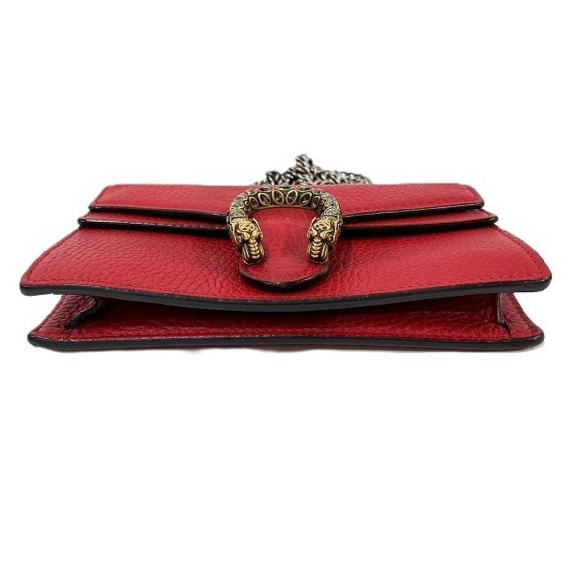 Gucci Red Color Leather Shoulder Bag