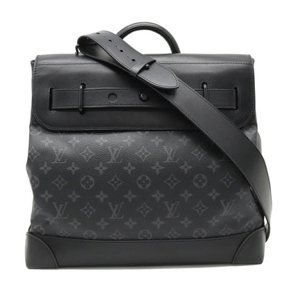 LOUIS VUITTON Monogram Eclipse Steamer PM Handbag Shoulder Bag Leather M44731
