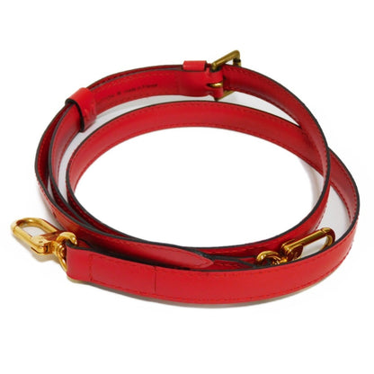 LOUIS VUITTON Shoulder Strap Bandouliere Logo 1.6 Adjustable Epi Cowhide Leather Castilian Red J60007 Men Women