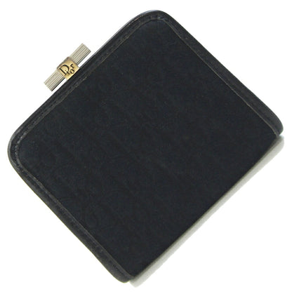 Christian Dior Trotter Black Canvas Leather Coin Purse/Coin Case ()