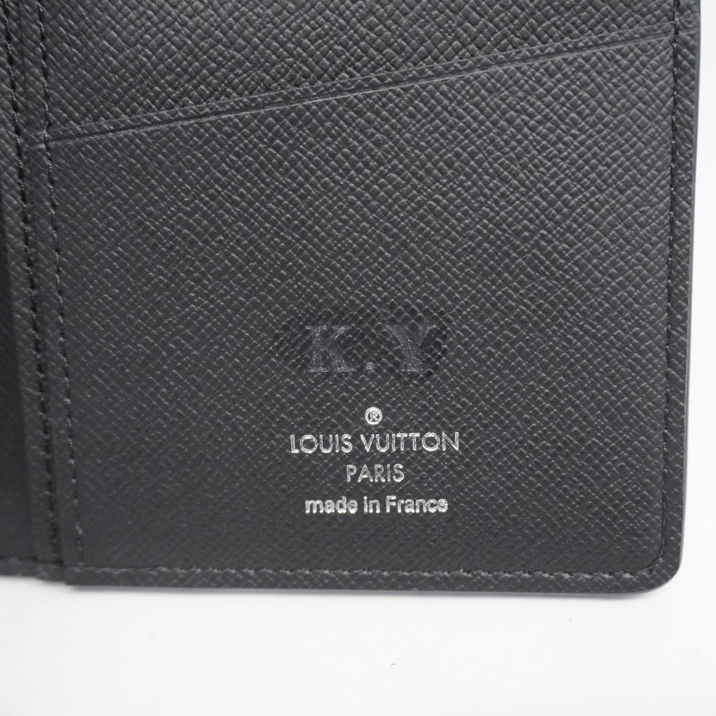 Louis VuittonAuth  Epi Portefeuille Brazza M60622 Long Wallet [bi-fold] Noir