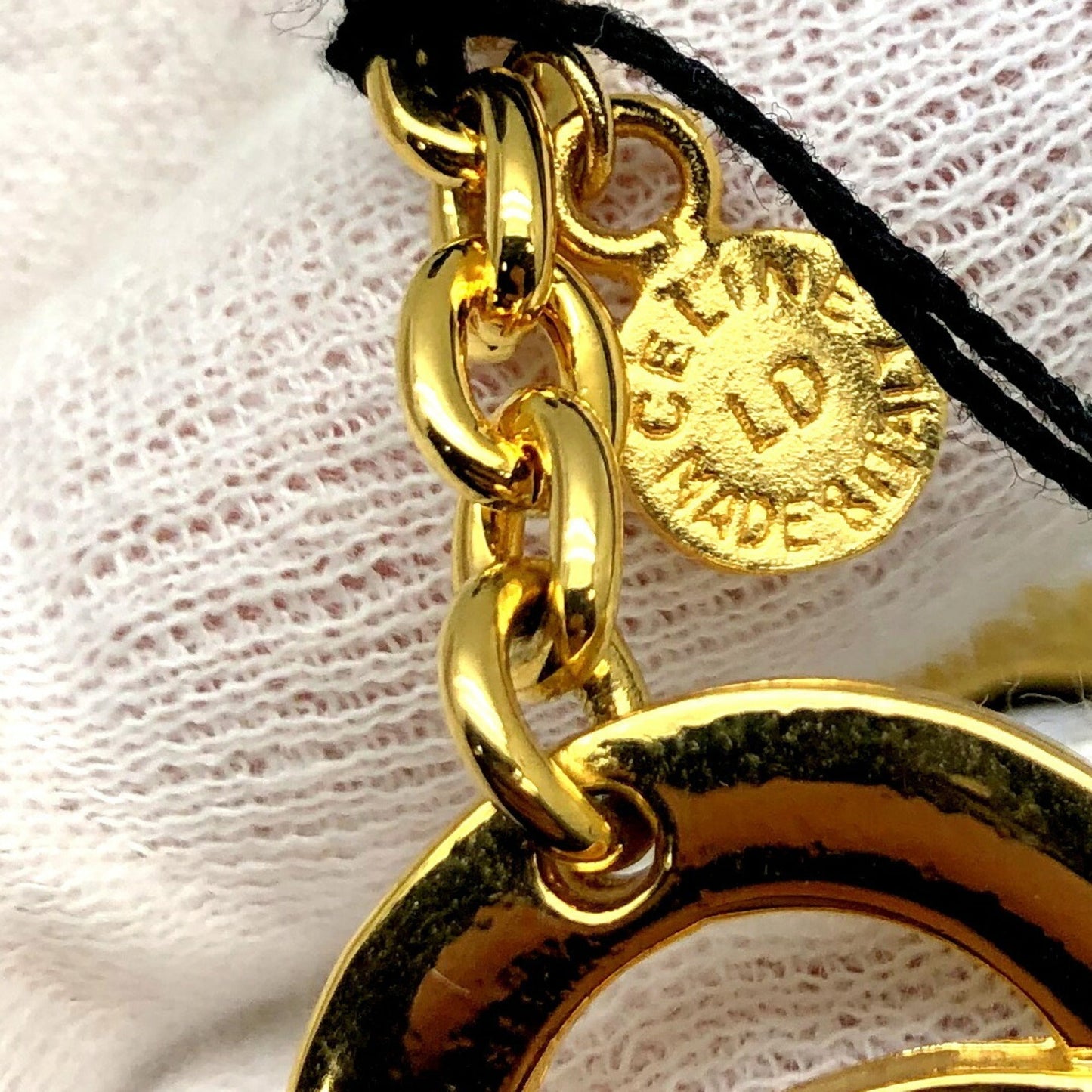 Celine Bracelet Circle Logo Gold Women's Accessories