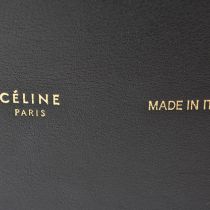 Celine bag drawstring  Seau leather black