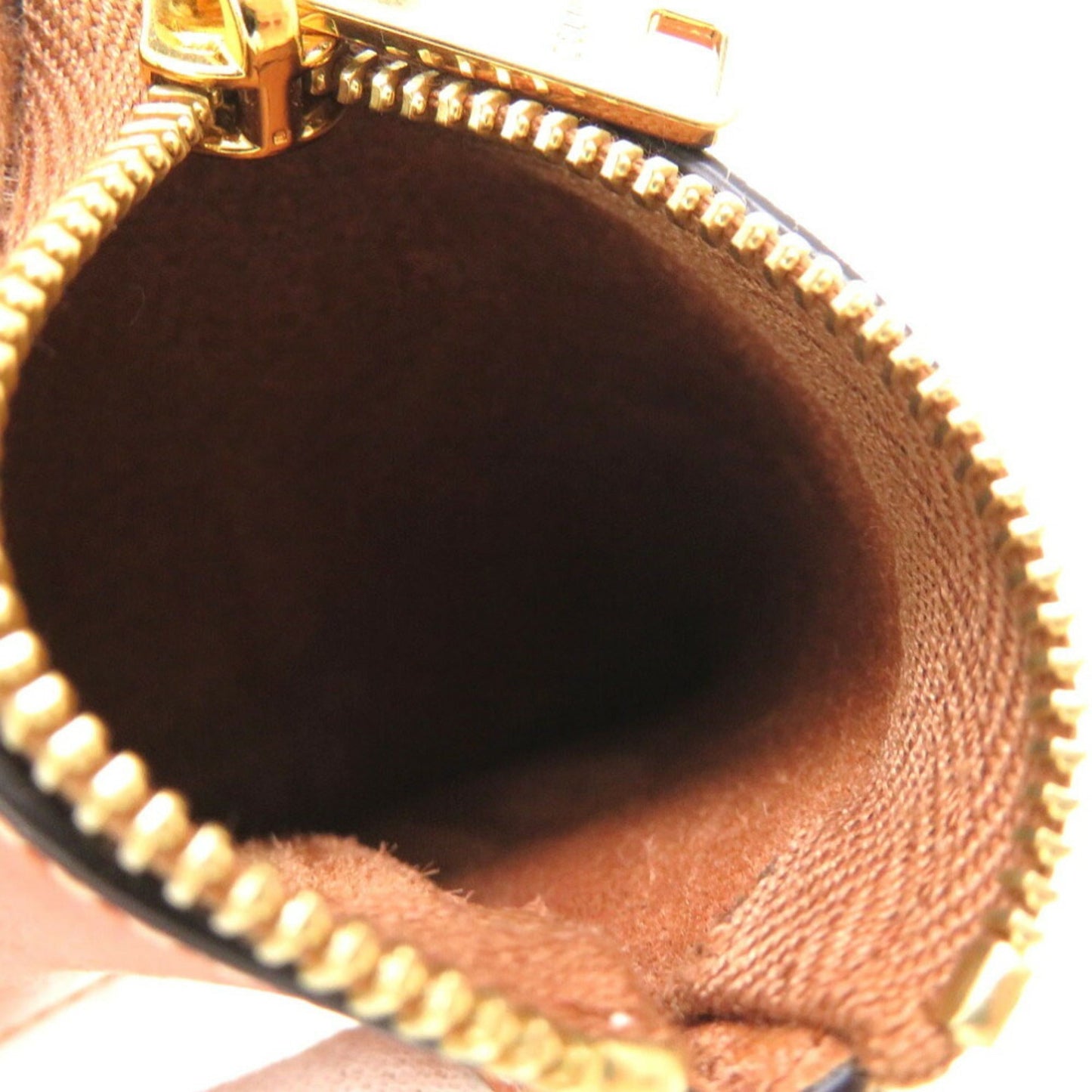 Celine Troche Leather Brown Coin Purse Case Charm