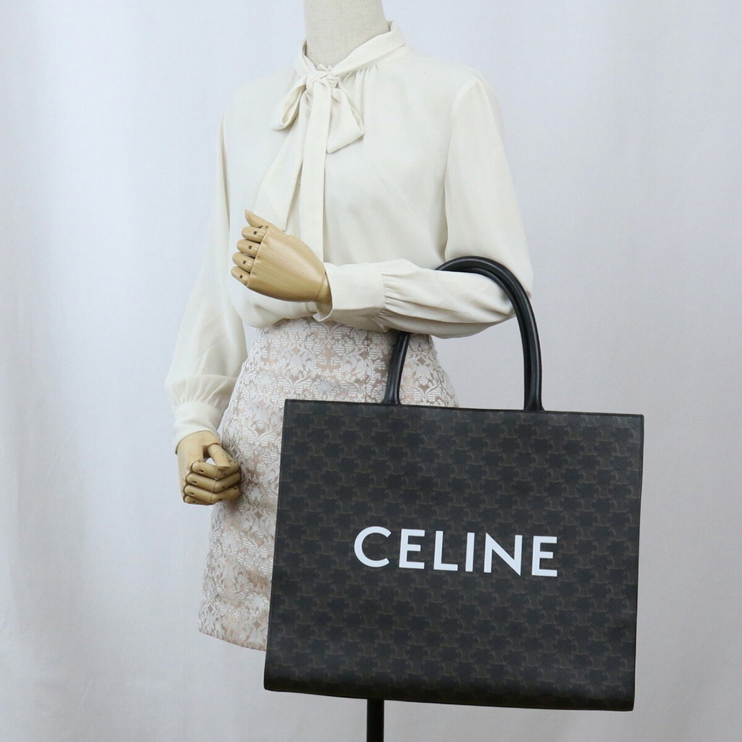 Celine Horizontal Cabas 197012CIM.38SI Tote Bag PVC Unisex