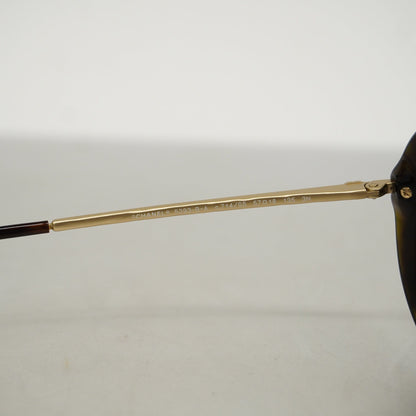 CHANEL Women's Sunglasses Brown Sunglasses gold hardware