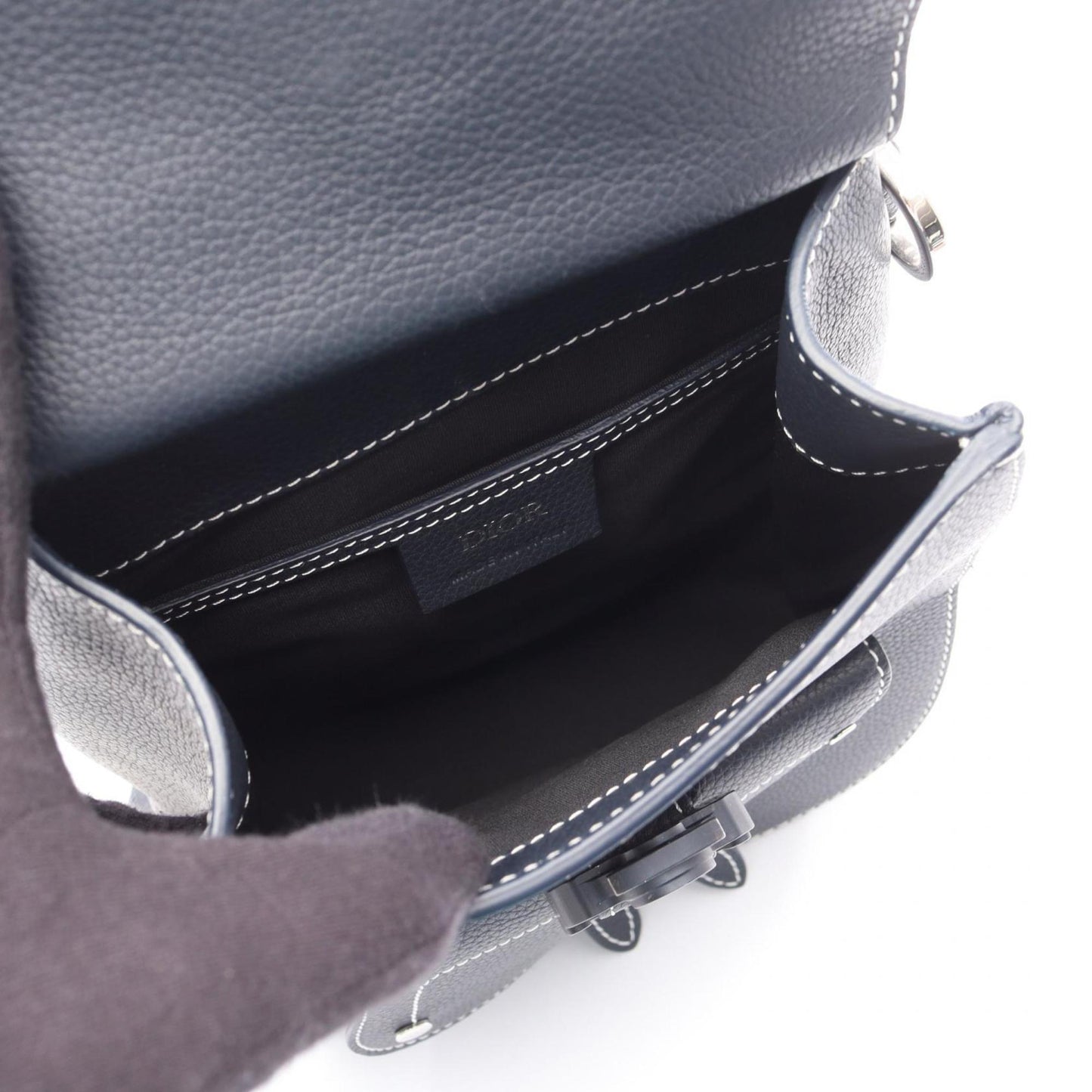 Christian Dior Navy Leather Backpack ()