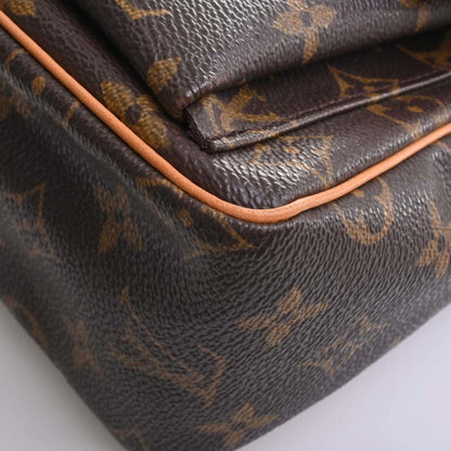 Louis Vuitton Monogram Vivacite PM Shoulder Bag M51165 Brown Women's