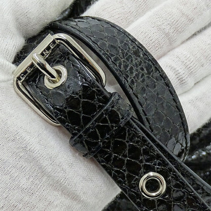 Celine bag ladies handbag shoulder 2way leather pillow small black