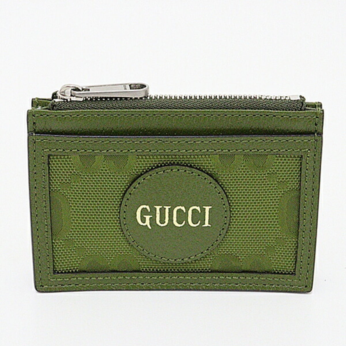 Gucci Card Case 635583 Forest Green GG Nylon
