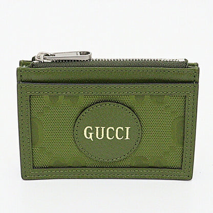 Gucci Card Case 635583 Forest Green GG Nylon