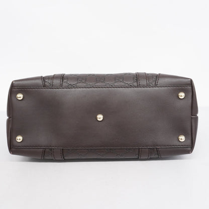 GUCCI ssima Lovely 257069 Women's Leather Tote Bag Brown