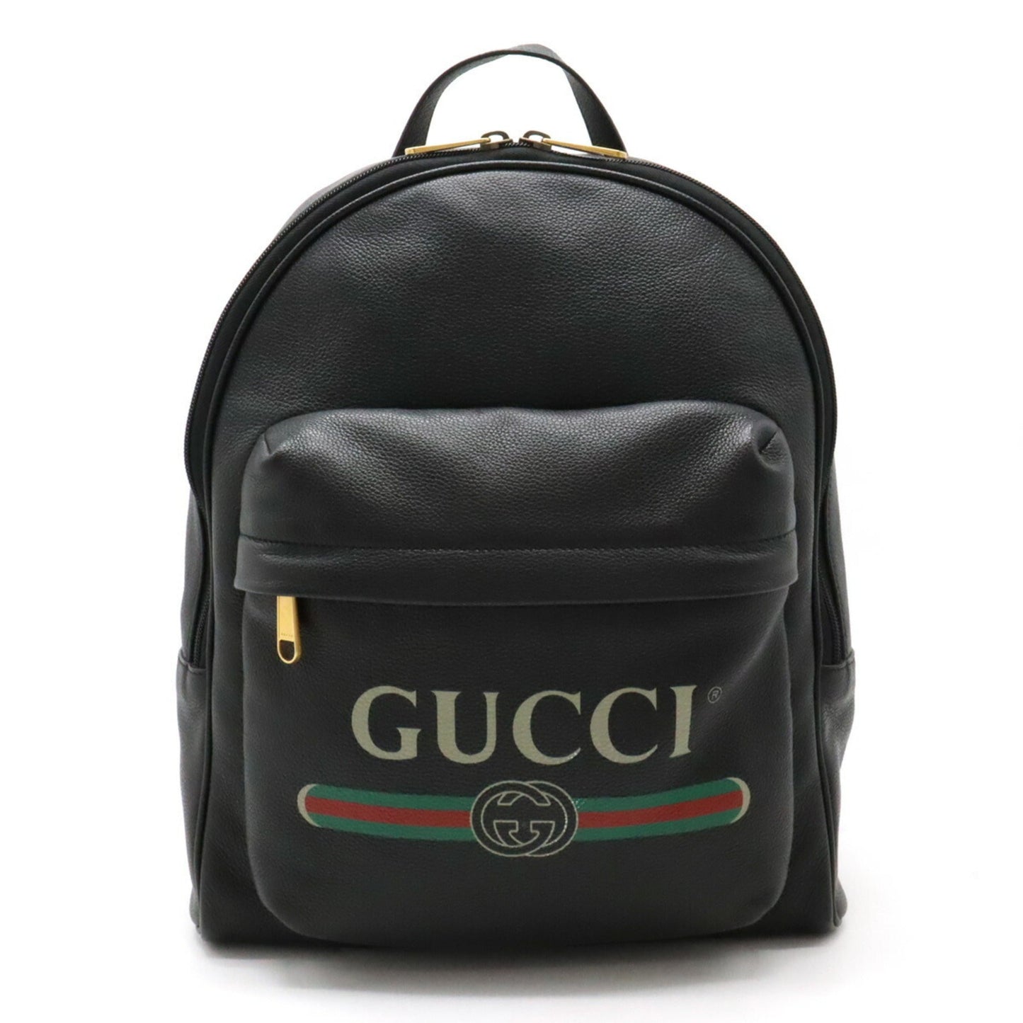 Gucci Black Leather Backpack ()