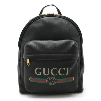 Gucci Black Leather Backpack ()