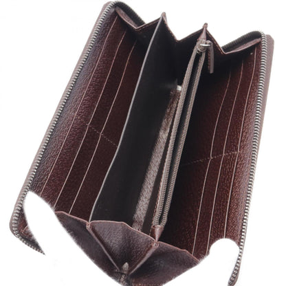 Gucci Beige Brown Gg Canvas Leather Wallet (Bi-Fold)