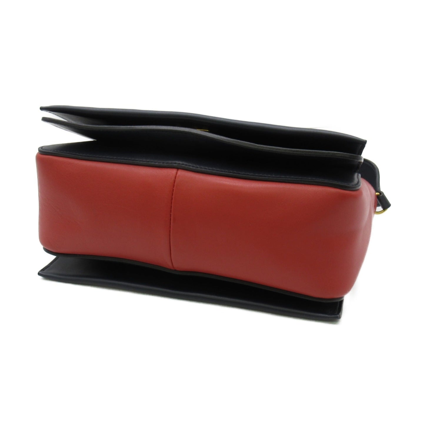 Celine Shoulder Bag Red Navy leather
