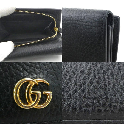 Gucci Black Leather Wallet (Tri-Fold)