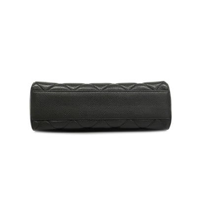 CHANEL   Matelasse Chain Shoulder Women's Caviar Leather Shoulder Bag Black