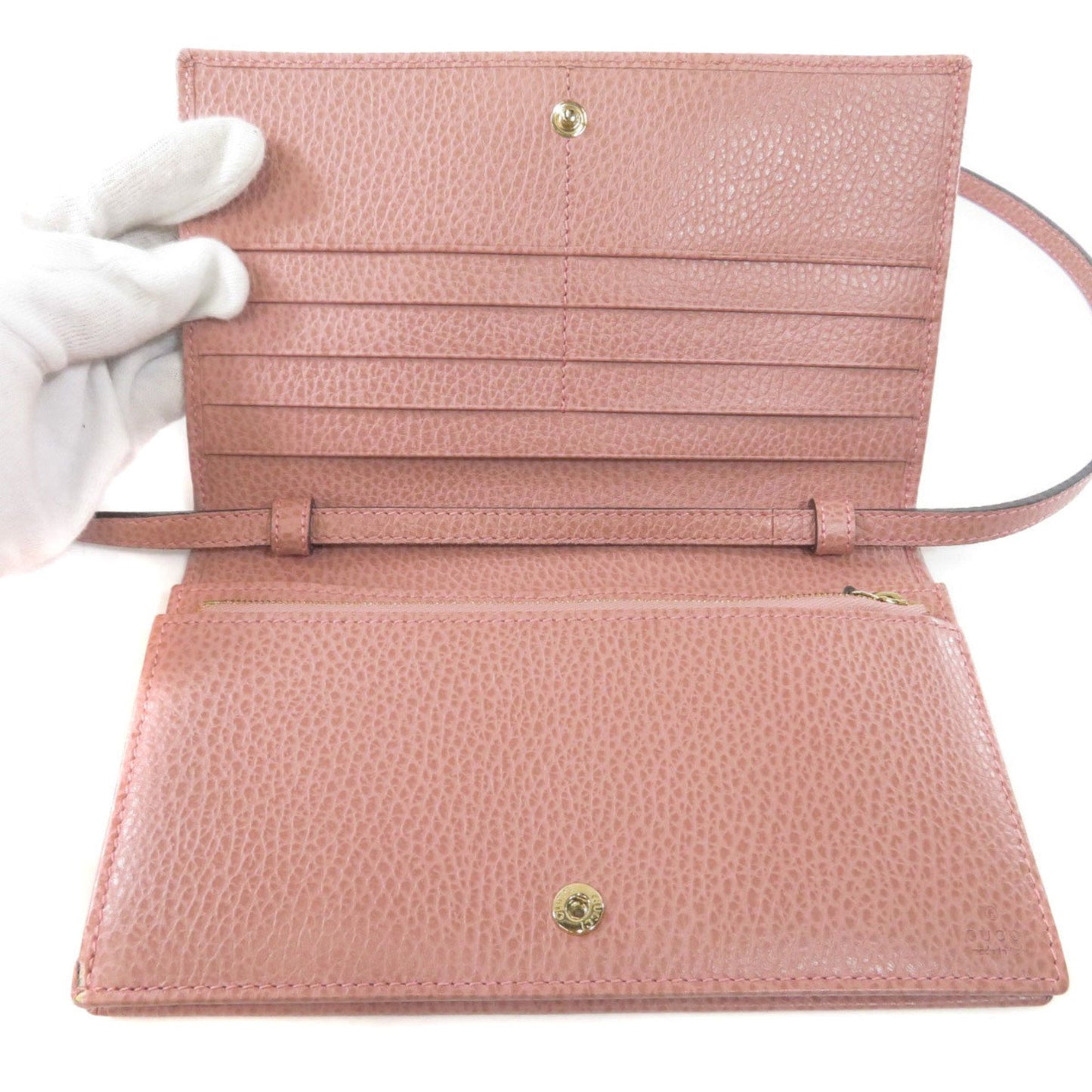 Gucci 368231 Shoulder Wallet Bag Calf Ladies