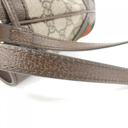 Gucci Ophidia Beige Brown Gg Supreme Leather Shoulder Bag