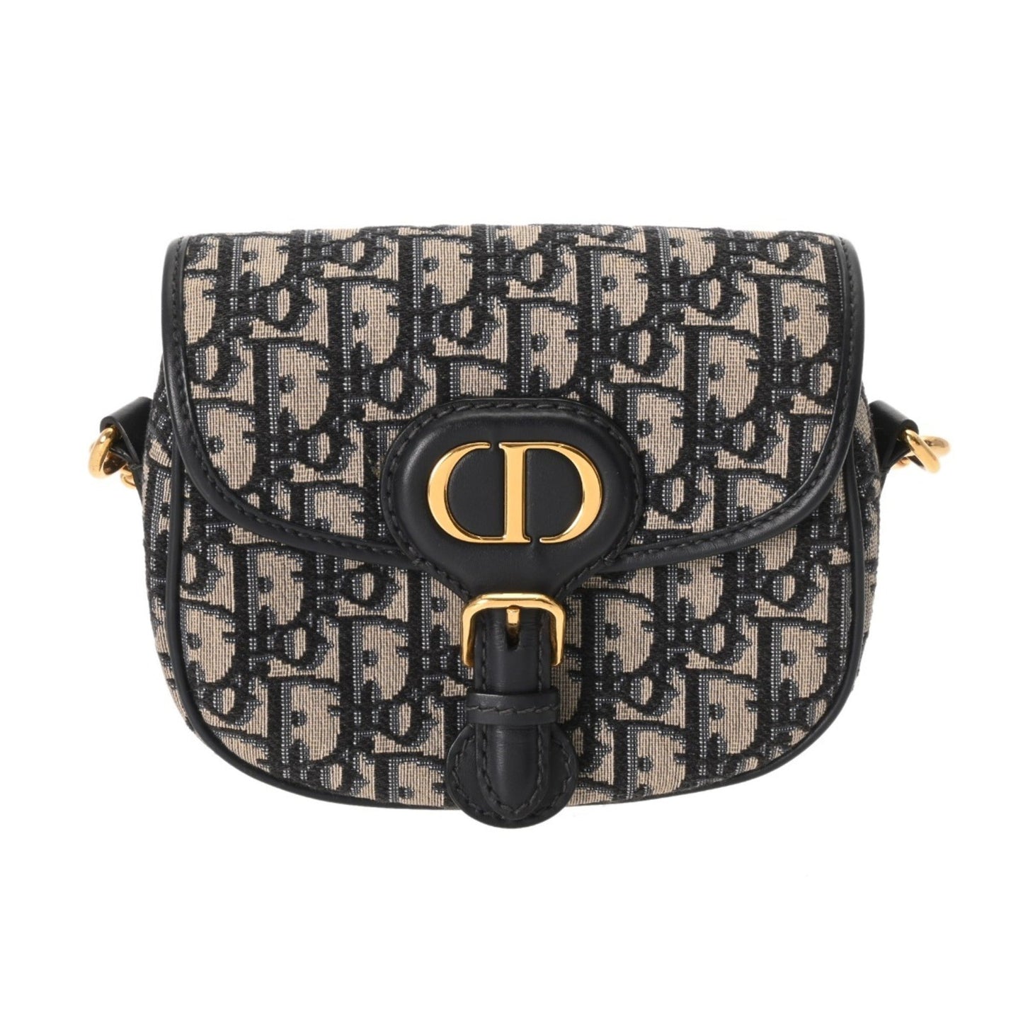 Christian Dior Navy Jacquard Shoulder Bag ()