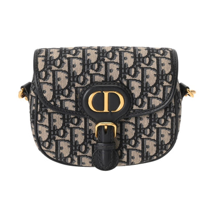 Christian Dior Navy Jacquard Shoulder Bag ()