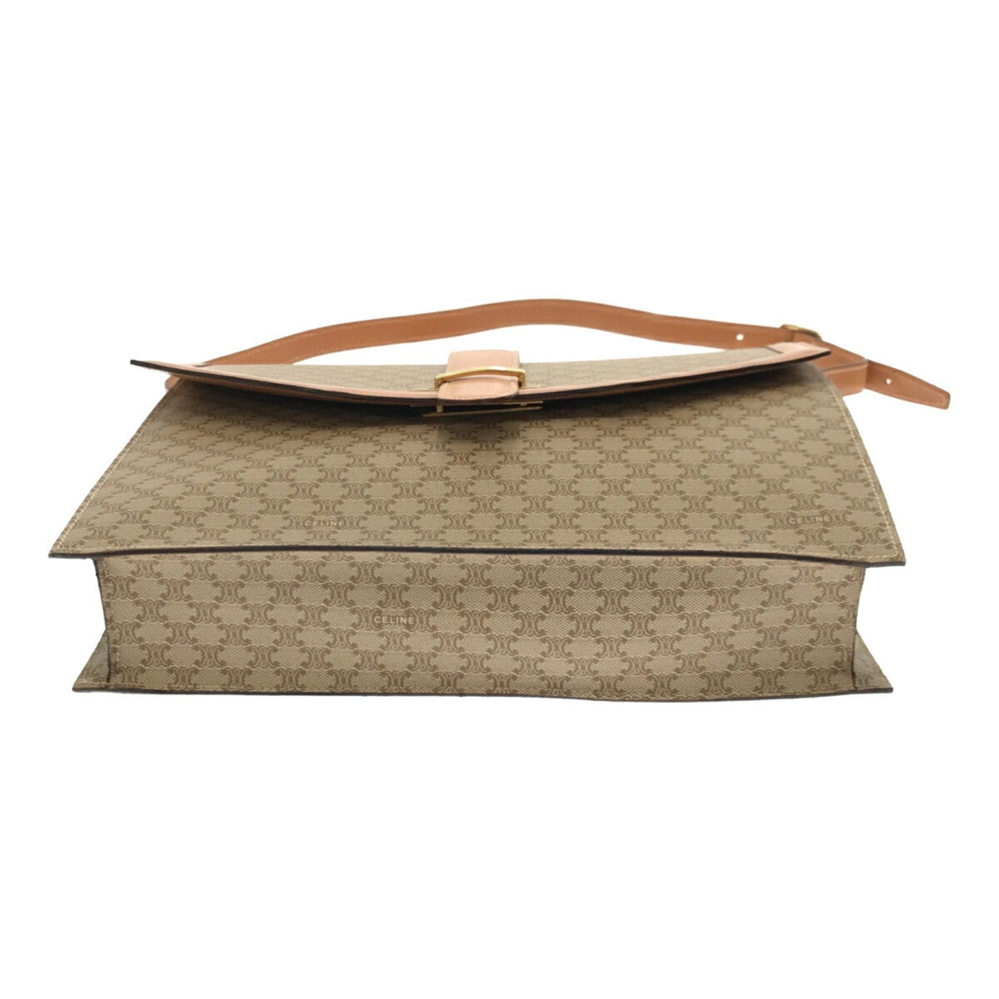 Celine 2WAY Clutch Bag Macadam Beige Logo Whole Pattern Women's