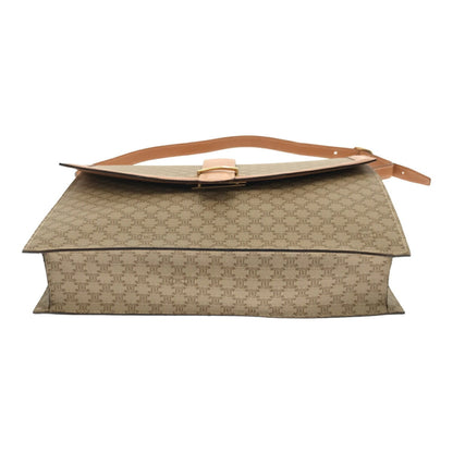 Celine 2WAY Clutch Bag Macadam Beige Logo Whole Pattern Women's