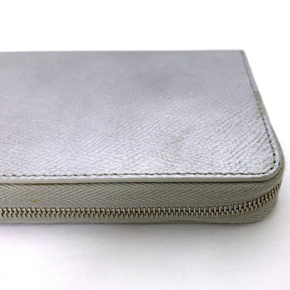 Celine Wallet Metallic Silver 10B553BFQ. 36AG Laminated Grain Calfskin Celine Leather Ladies