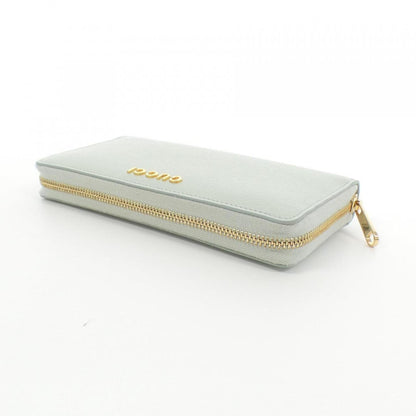 Gucci Pale Green Leather Long Wallet (Bi-Fold)