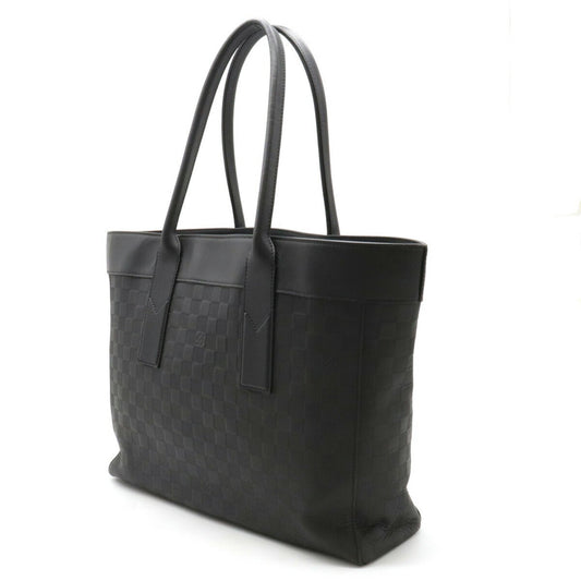 LOUIS VUITTON Damier Infini Cava Voyage Tote Bag Shoulder Leather Onyx Black N42239