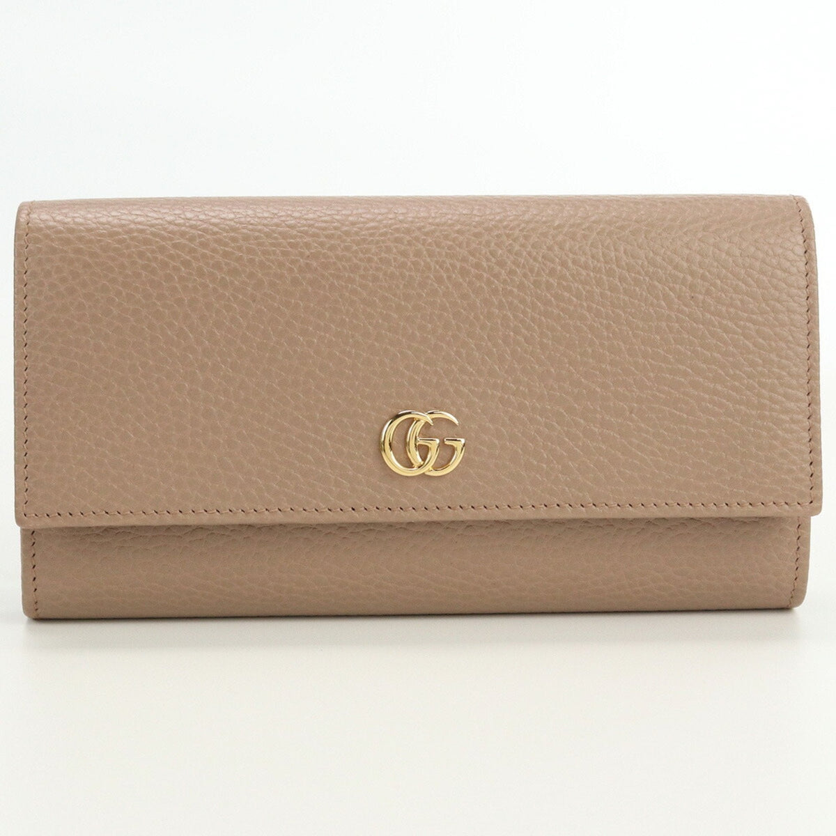 GUCCI Double G Continental GG Marmont 456116 Long wallet with two fold coin purse leather ladies