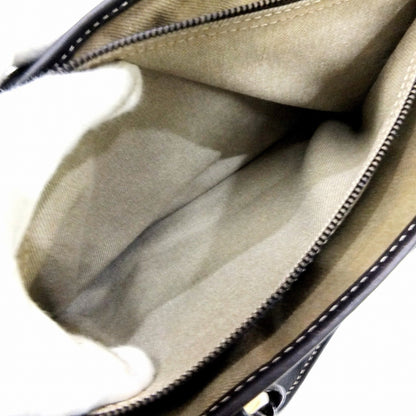 Celine Macadam Pattern Boogie Handbag Khaki Brown YS00/15 Bag Canvas Leather Ladies