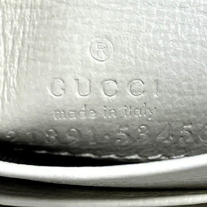 Gucci Beige White Pvc Leather Wallet (Bi-Fold)