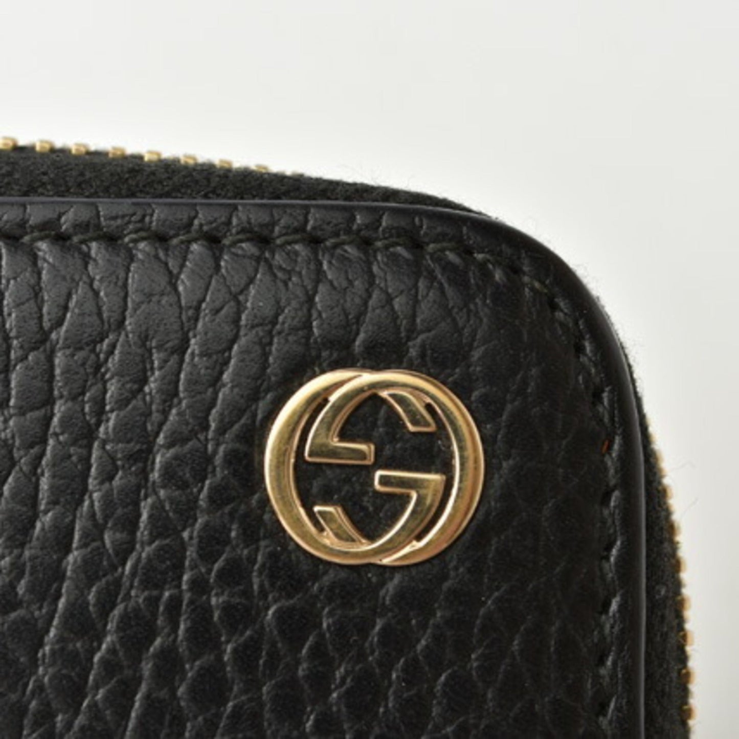 Gucci Wallet GUCCI Long / Petit Marmont Leather Black Round 509644